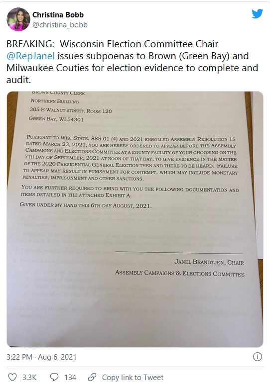 Wisconsin audit election 2020