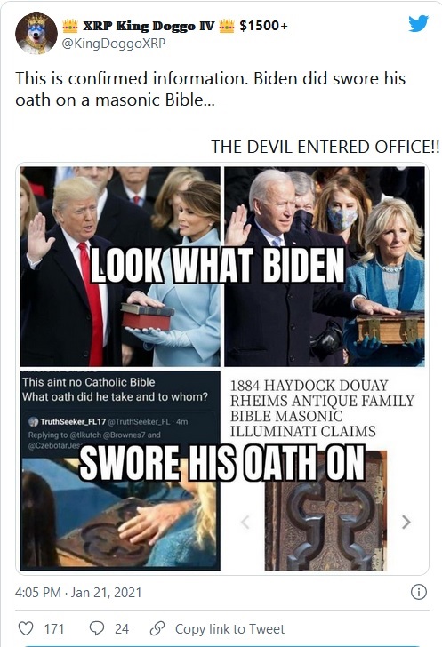 The devil Joe Biden entered office