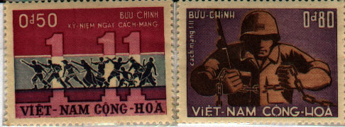 Lịch Sử Việt Nam | Tem Cuộc phản loạn 1-11-1963                           ngày    1/11/1963